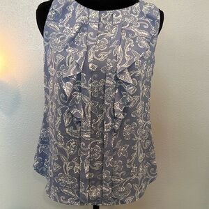 Loft Blouse with Ruffle Size Small